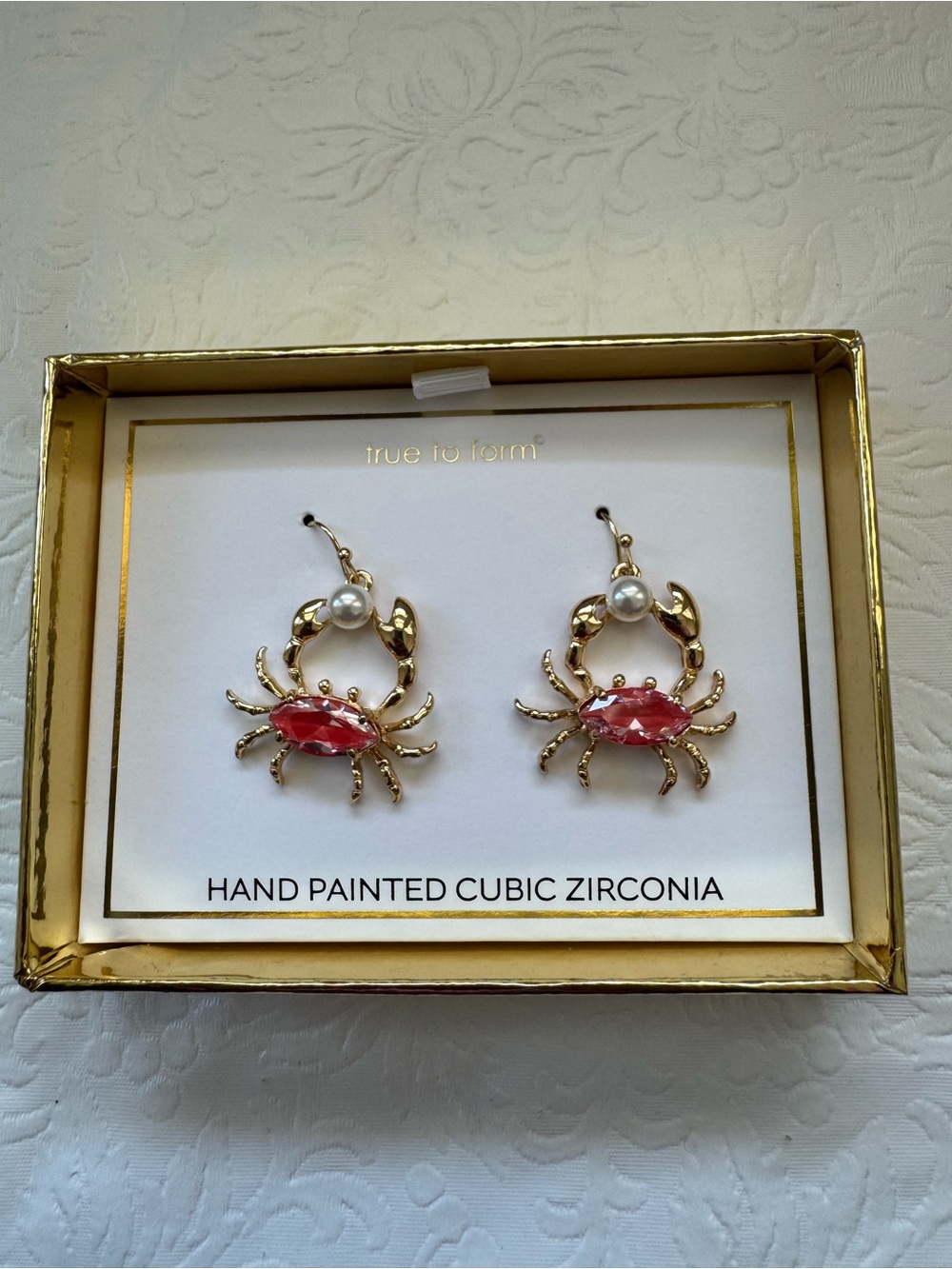 True to Form Gold Crab Earrings